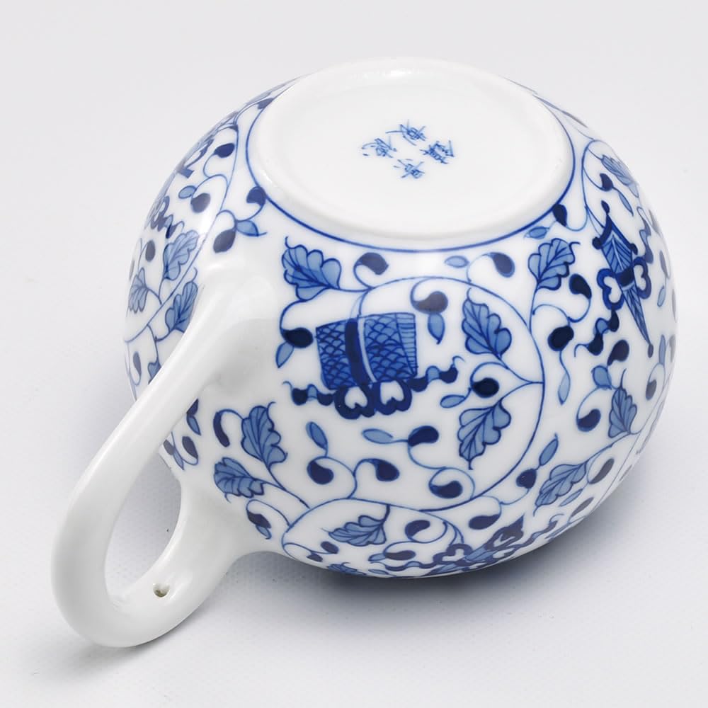 中国景徳鎮　伏虎羅の壺　D142 中国景徳鎮伏虎羅の壺D142
